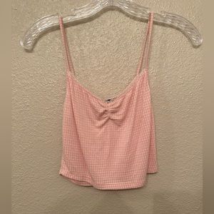 Vintage pink forever 12 baby doll lace crop top